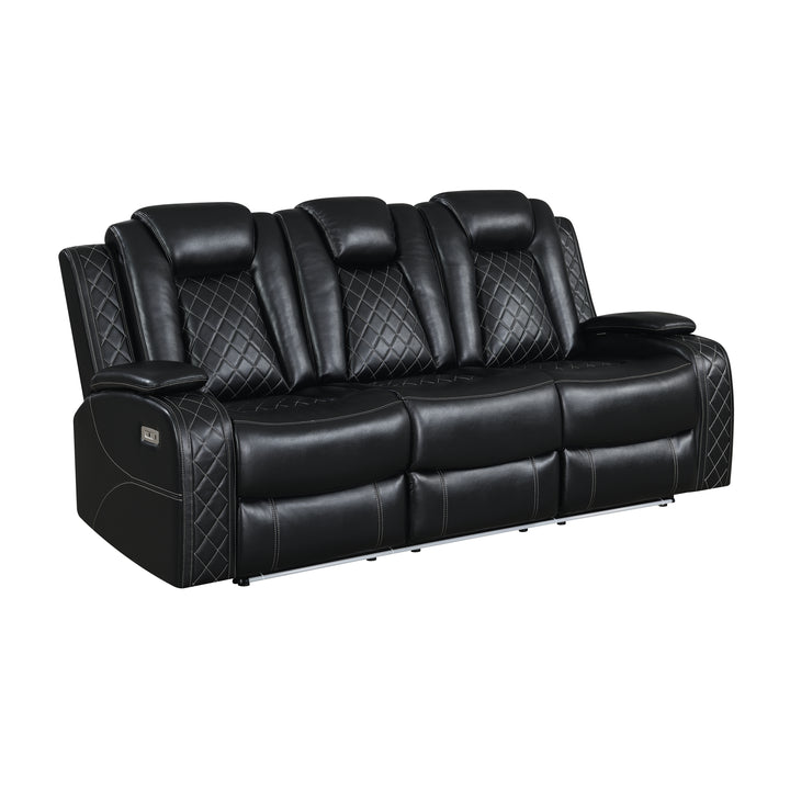 Orion Ii Sofa W/ Pwr Fr &amp; Hr-Black