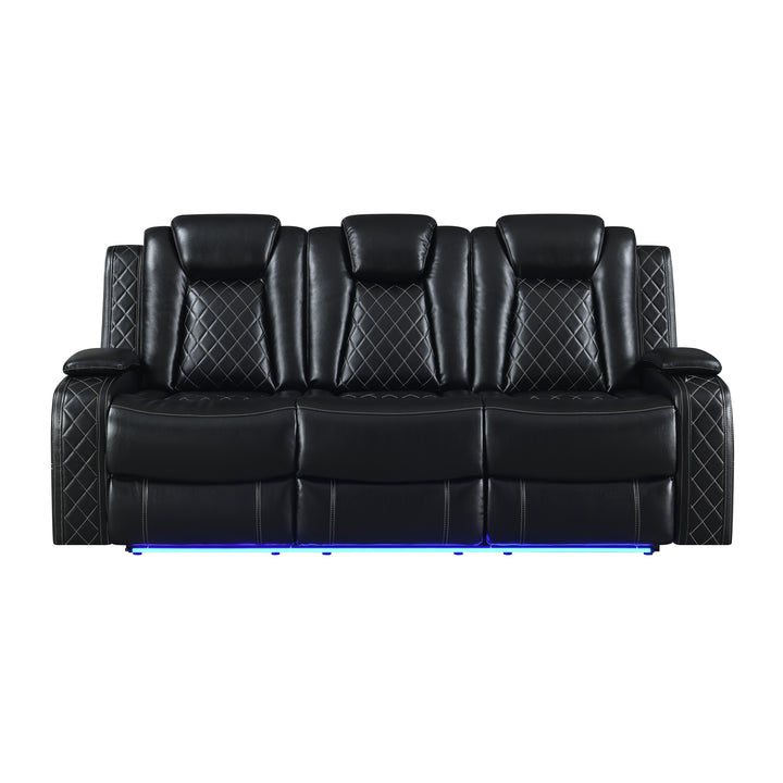 Orion Ii Sofa W/ Pwr Fr &amp; Hr-Black
