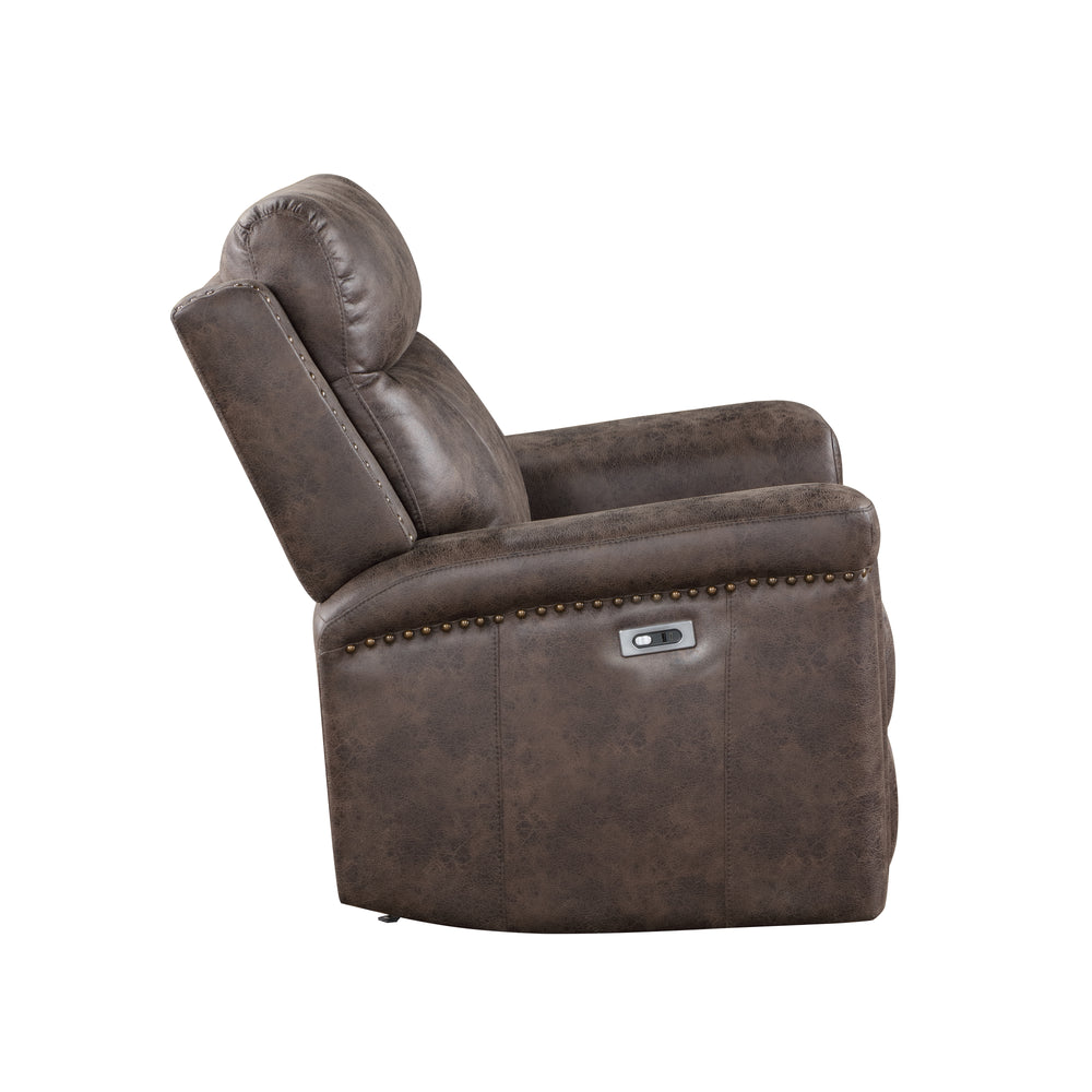 Quade Glider Recliner W/pwr Fr-Mocha