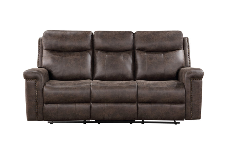 Quade Sofa W/dual Recliner-Mocha