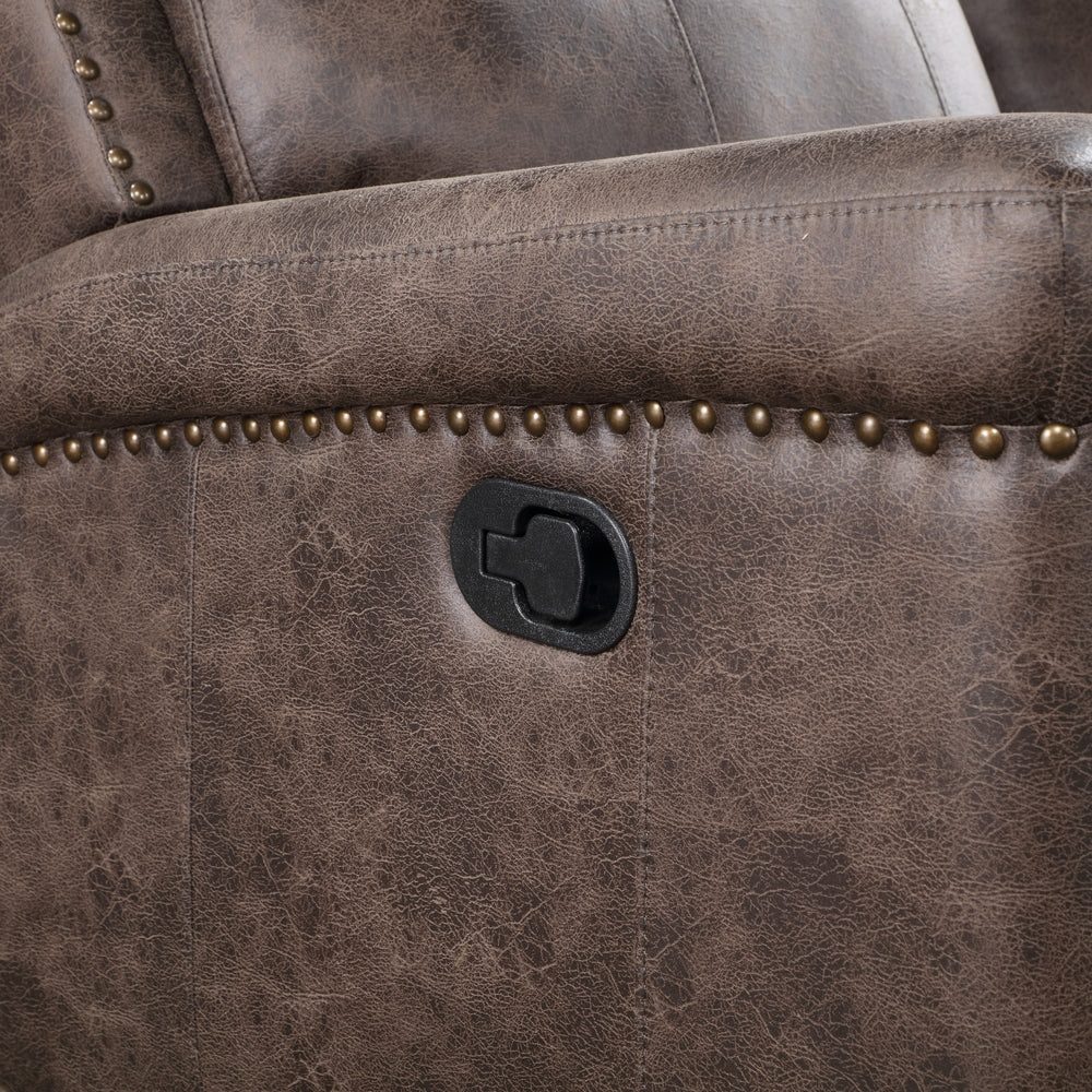 Quade Sofa W/dual Recliner-Mocha