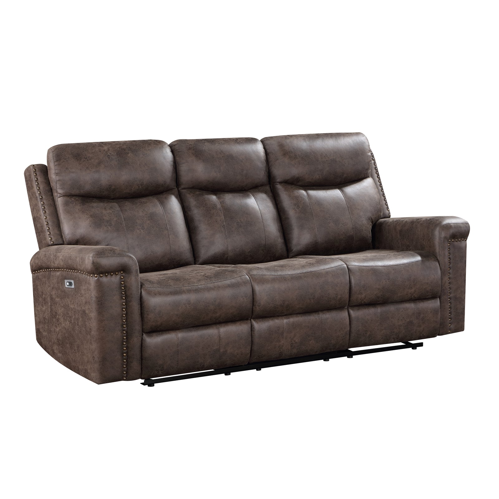 Quade Sofa W/pwr Fr-Mocha