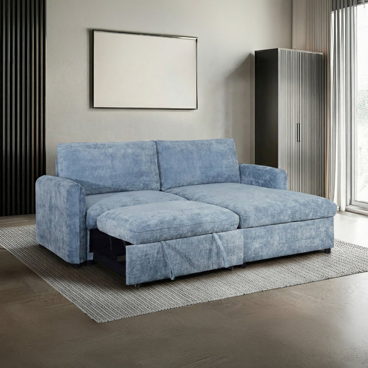 Finn Loveseat W/pop Up Sleeper-Blue