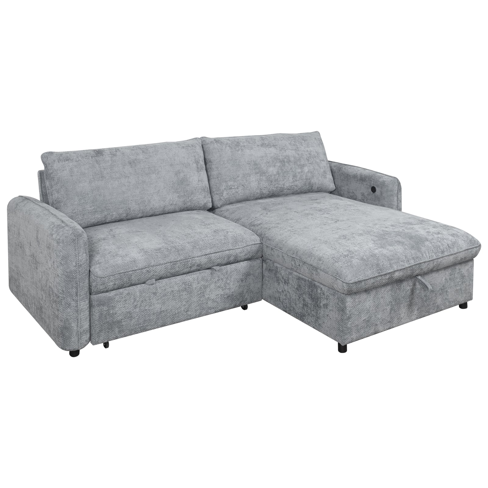 Finn Loveseat W/pop Up Sleeper-Gray