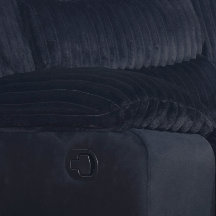 Willow Sofa W/dual Recliner-Black