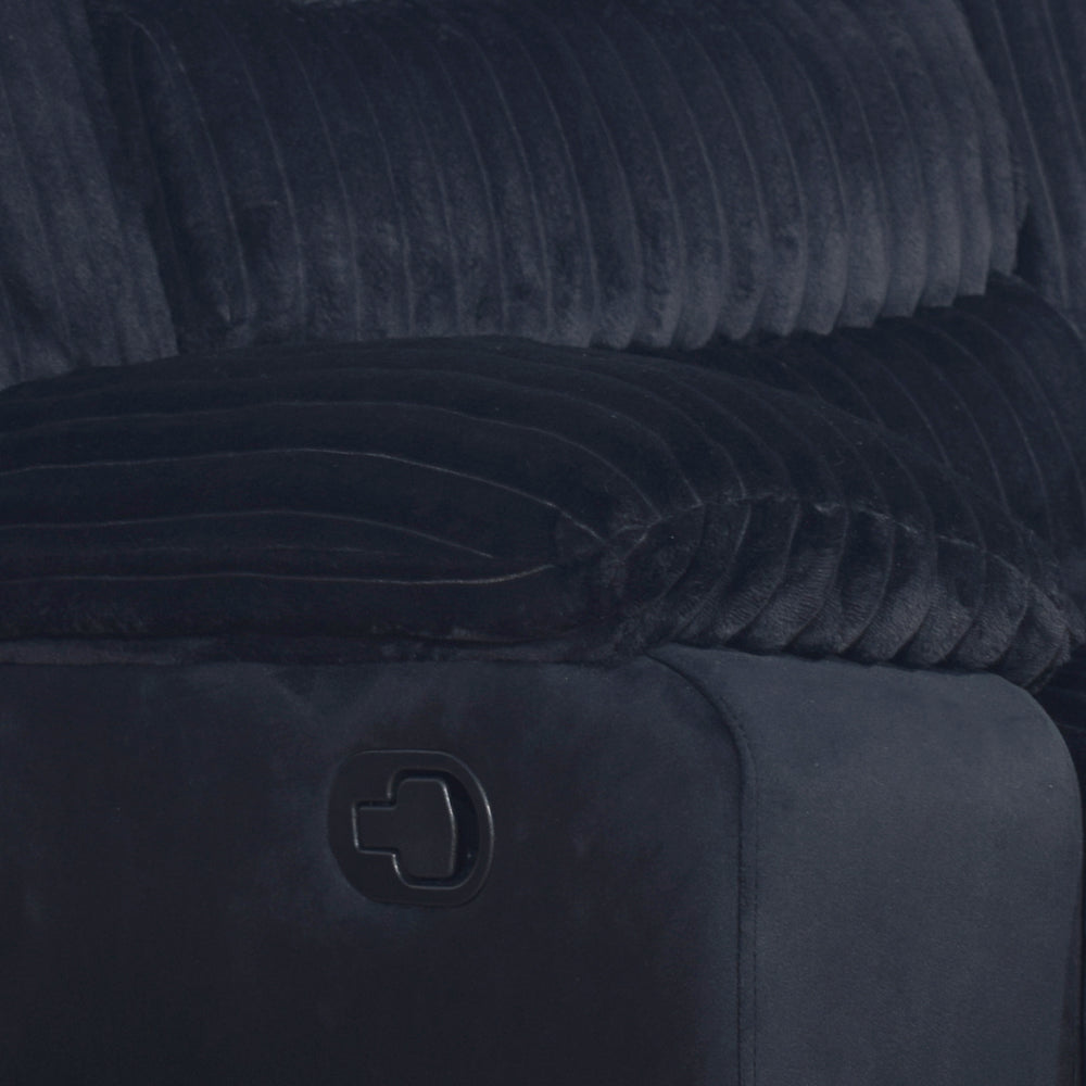 Willow Sofa W/dual Recliner-Black