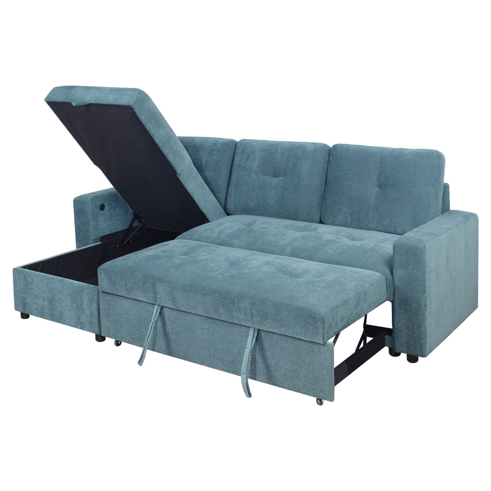 Greer Storage Chaise-Green