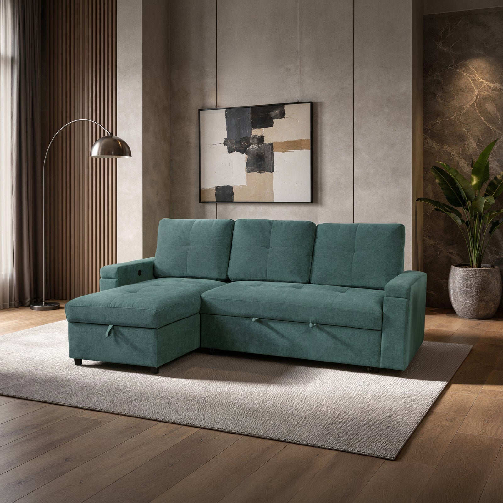 Breeze Sleeper Sofa-Green
