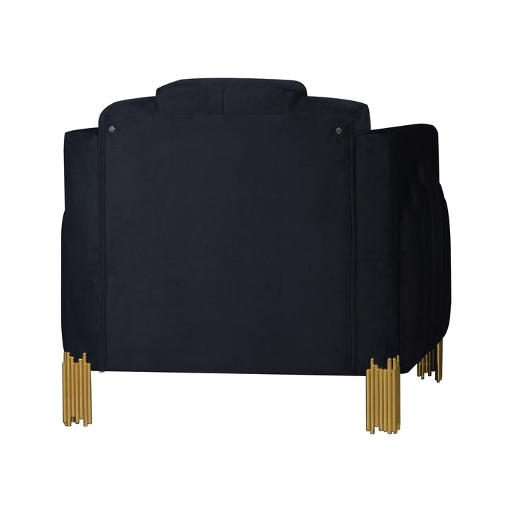 Empire Lighted Chair-Black
