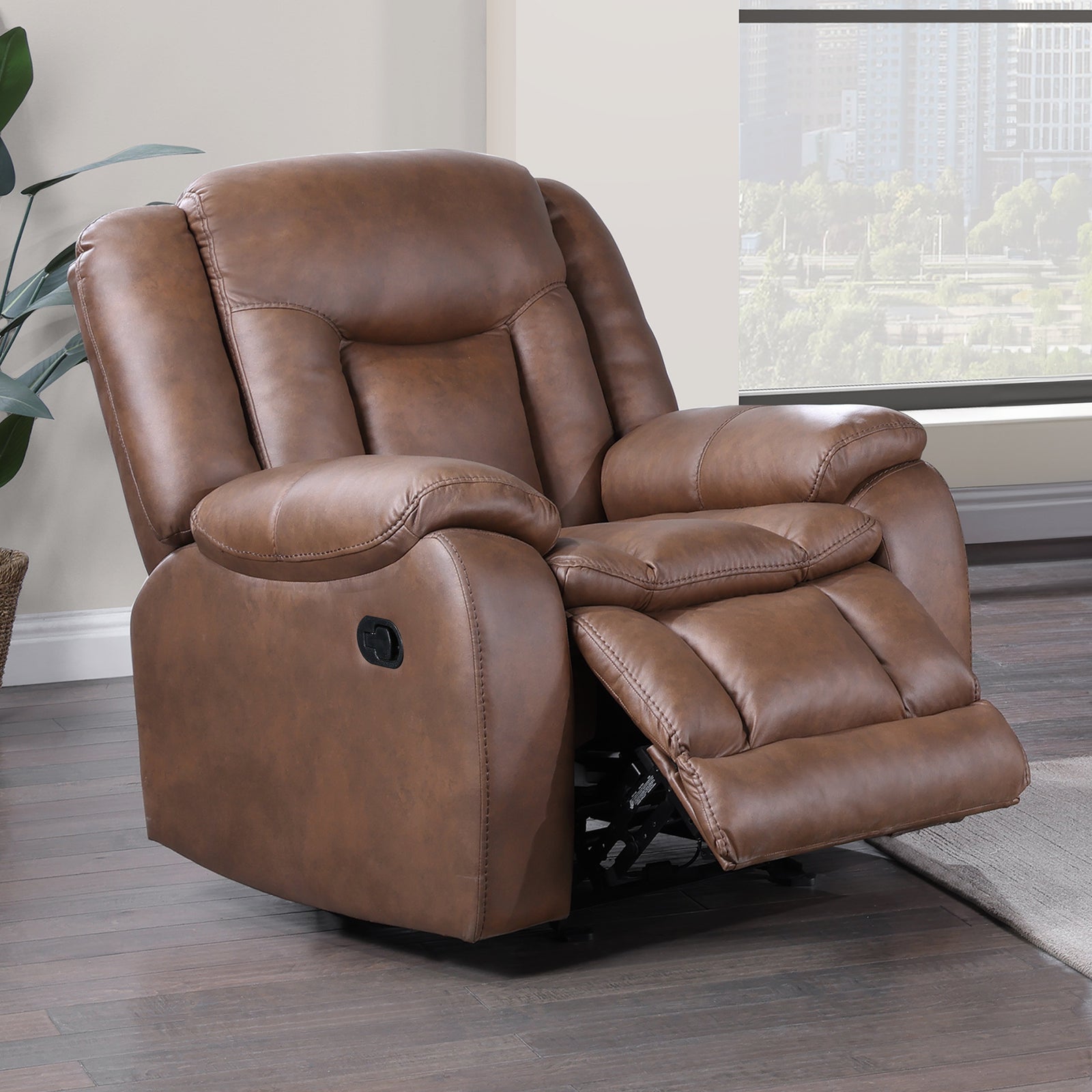 Morello  Glider Recliner- Brown