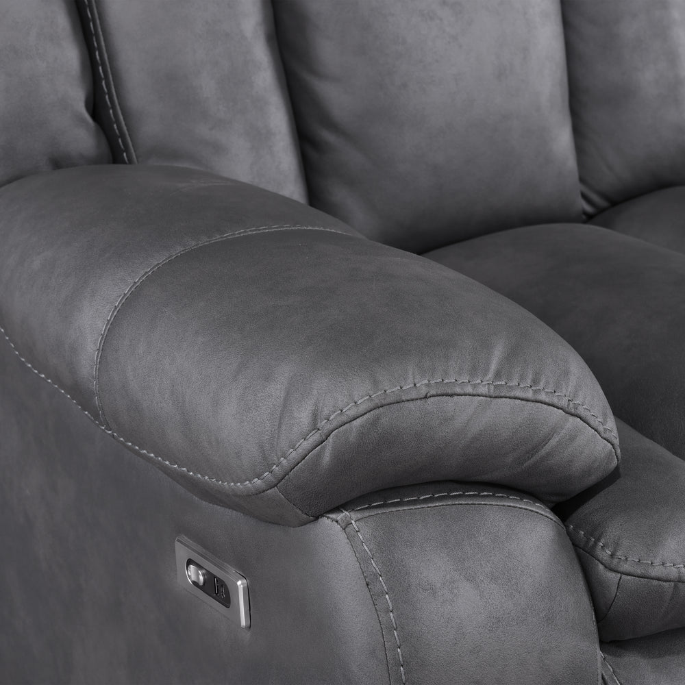 Morello  Glider Recliner W/pwr Fr- Gray