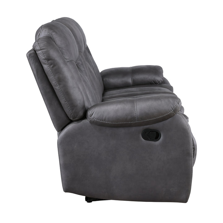 Morello  Sofa W/dual Recliner- Gray