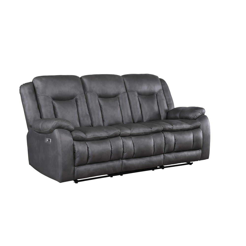 Morello  Sofa W/pwr Fr- Gray