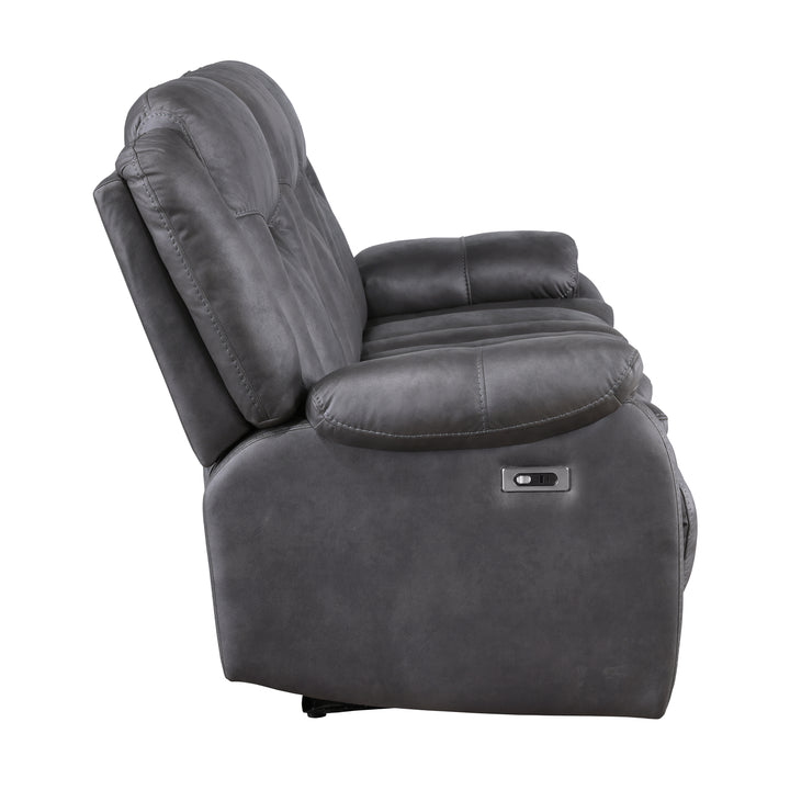 Morello  Sofa W/pwr Fr- Gray