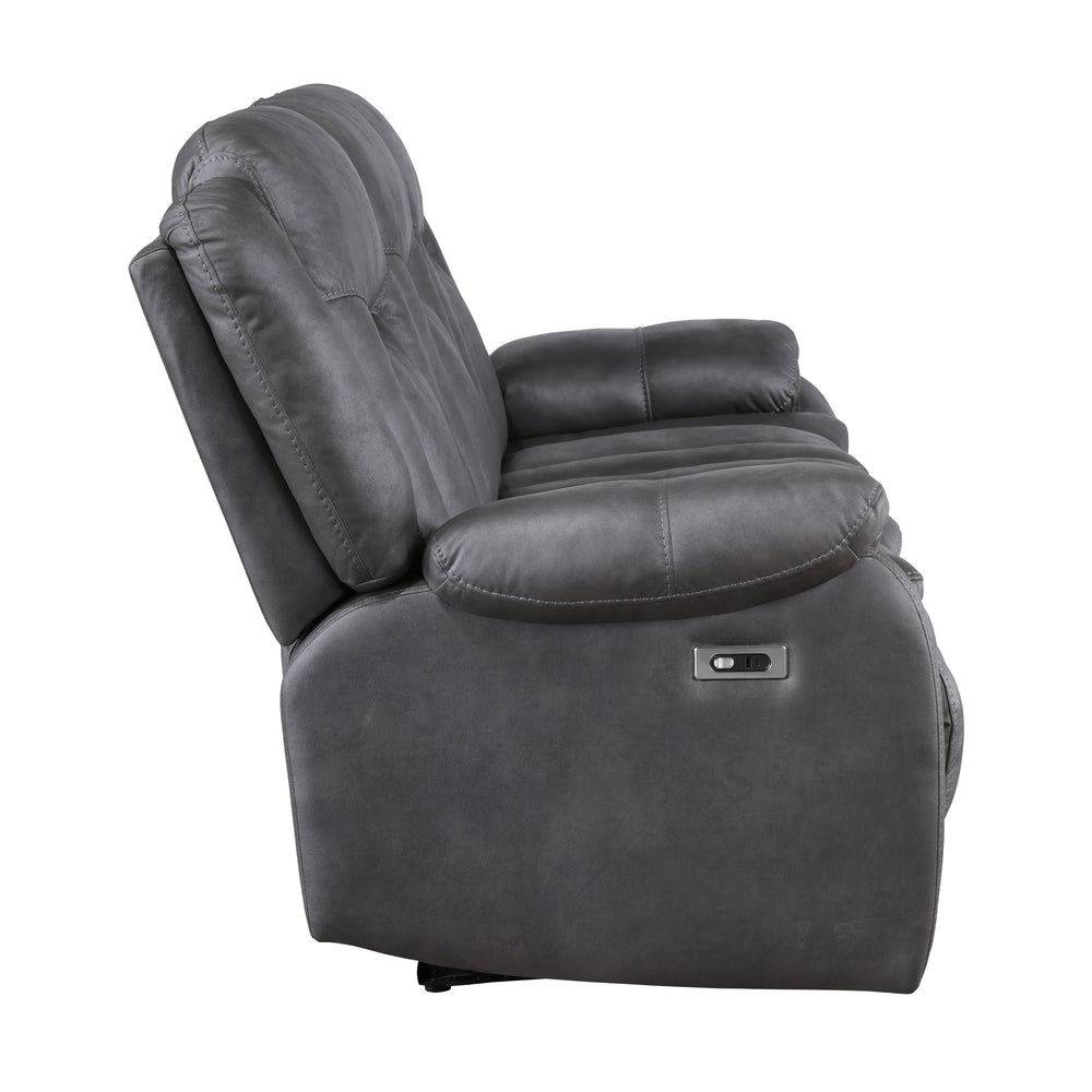 Morello  Sofa W/pwr Fr- Gray
