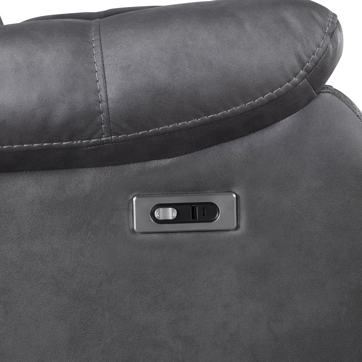 Morello  Sofa W/pwr Fr- Gray