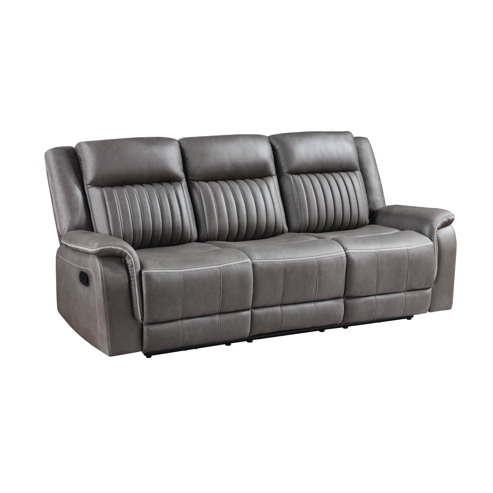 Enzo  Sofa W/dual Recliner- Gray
