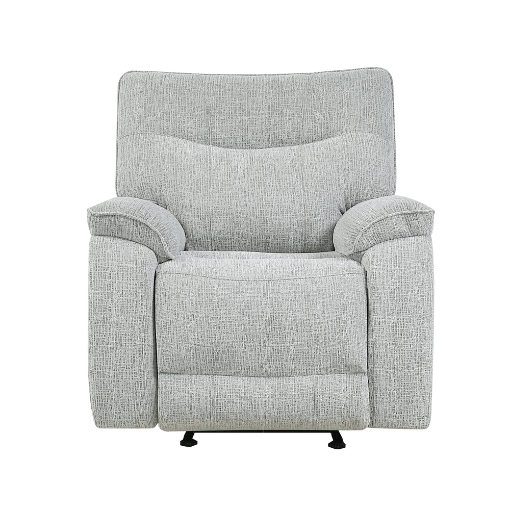 Chablis Glider Recliner W/heat & Massage-Mist Gray