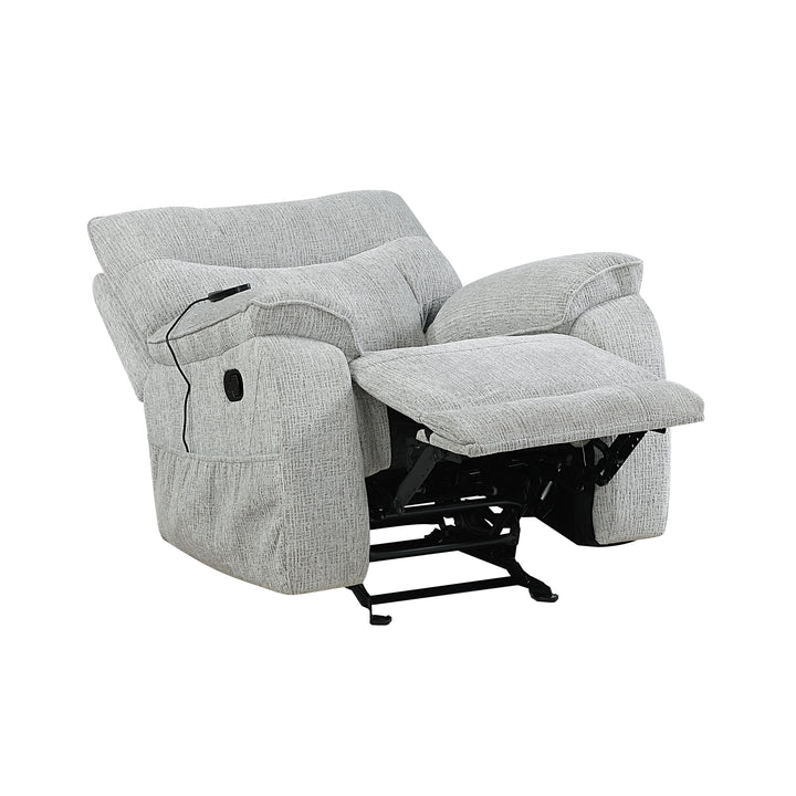 Chablis Glider Recliner W/heat &amp; Massage-Mist Gray