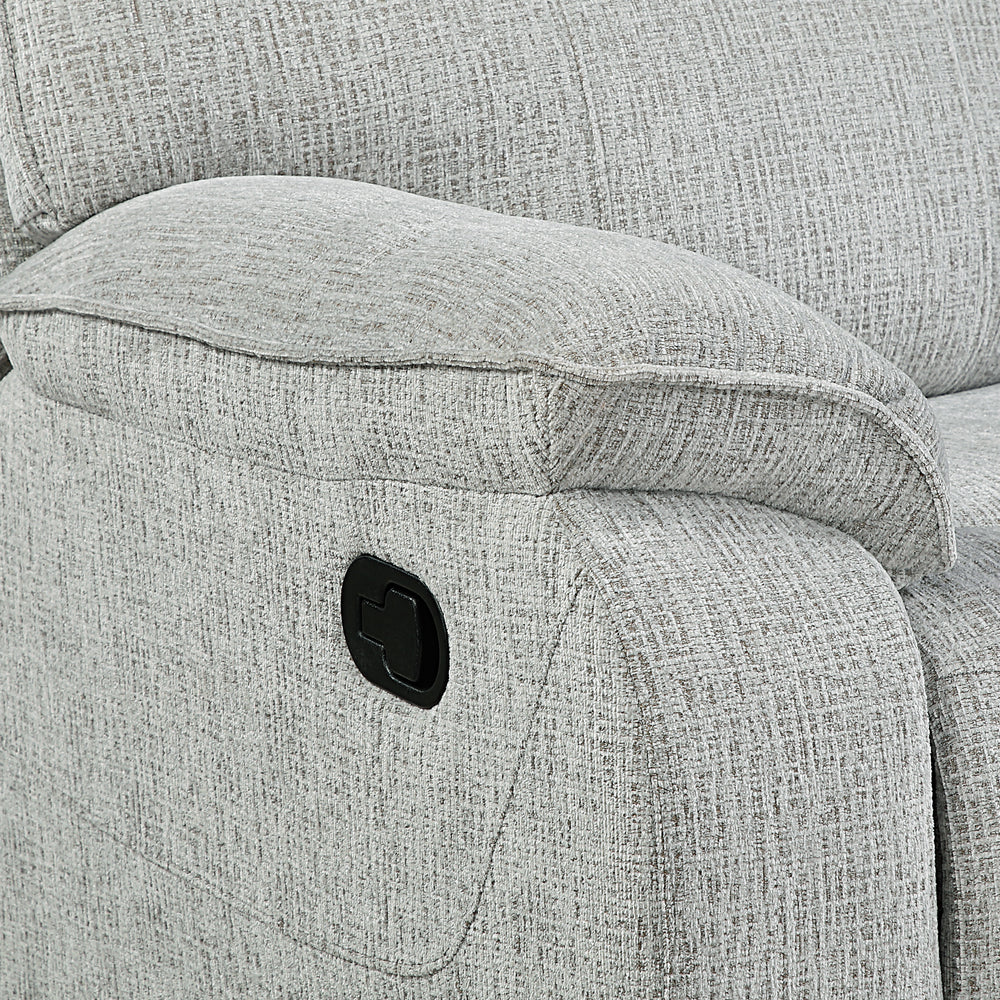 Chablis Glider Recliner W/heat & Massage-Mist Gray