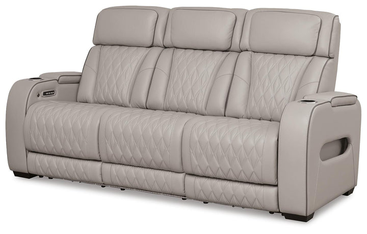 Boyington Power Reclining Sofa, Loveseat and Recliner - Gray (4)