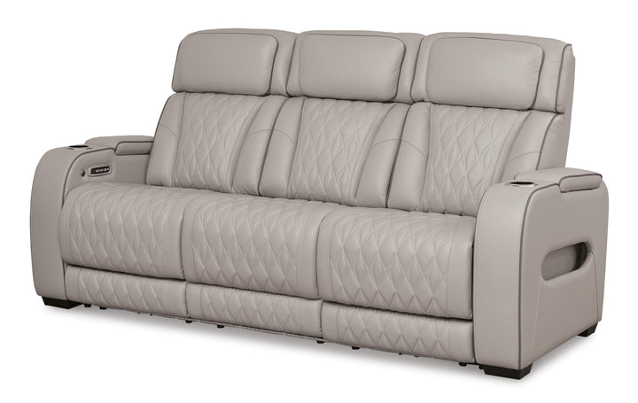 Boyington Power Reclining Sofa - Gray (1)