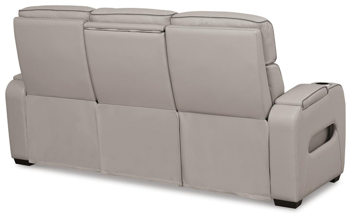 Boyington Power Reclining Sofa, Loveseat and Recliner - Gray (6)