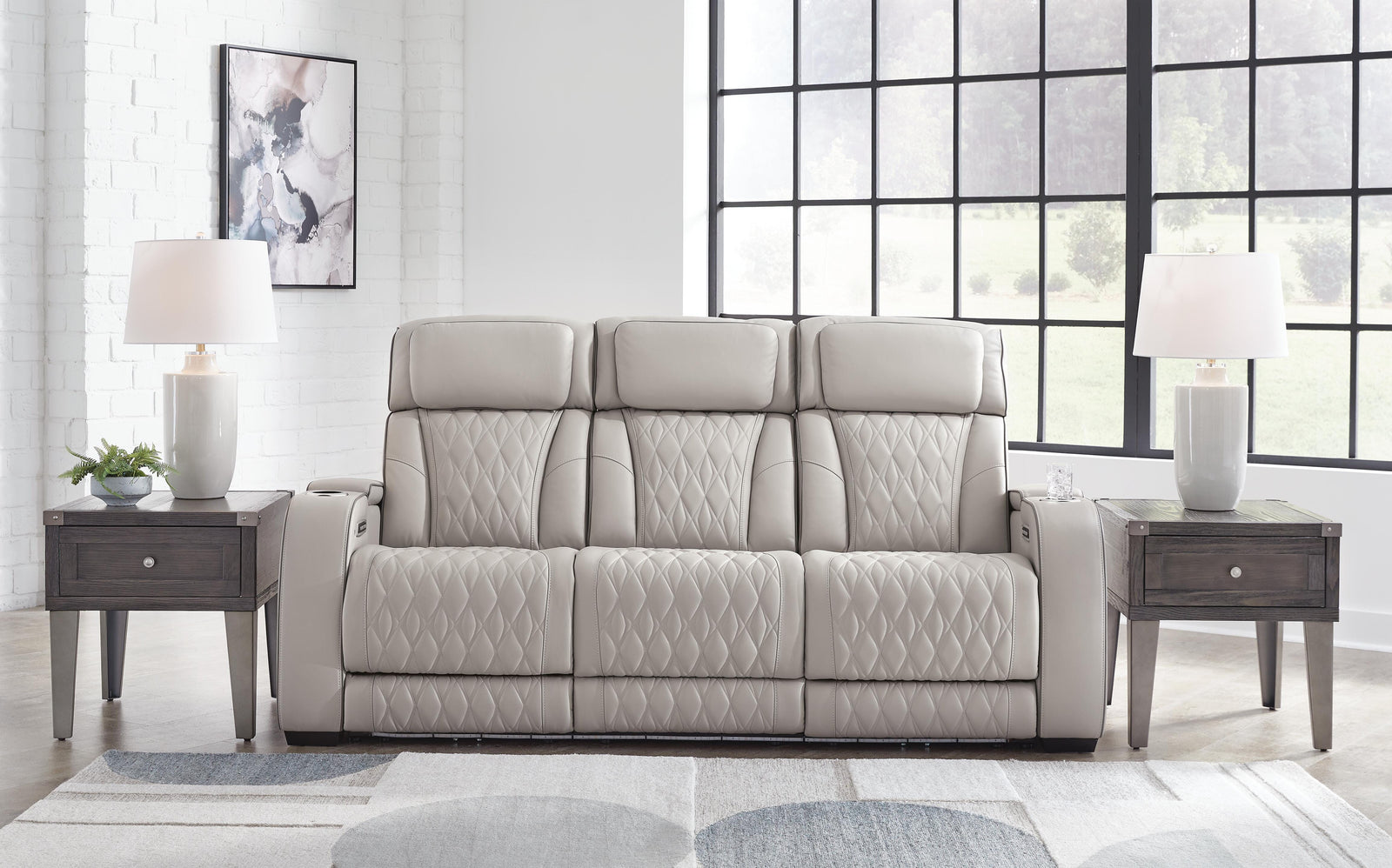 Boyington Power Reclining Sofa - Gray (2)