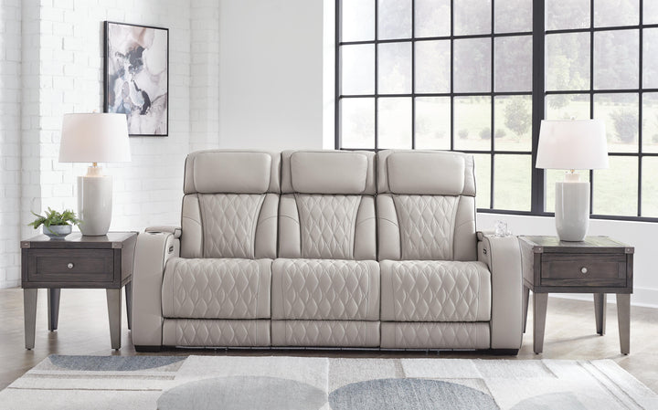 Boyington Power Reclining Sofa - Gray (2)