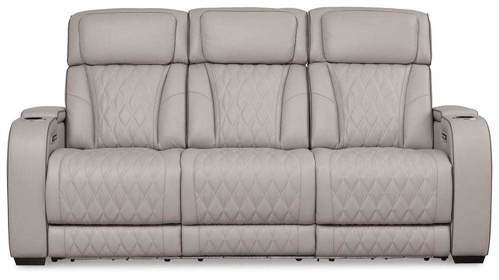 Boyington Power Reclining Sofa, Loveseat and Recliner - Gray (3)