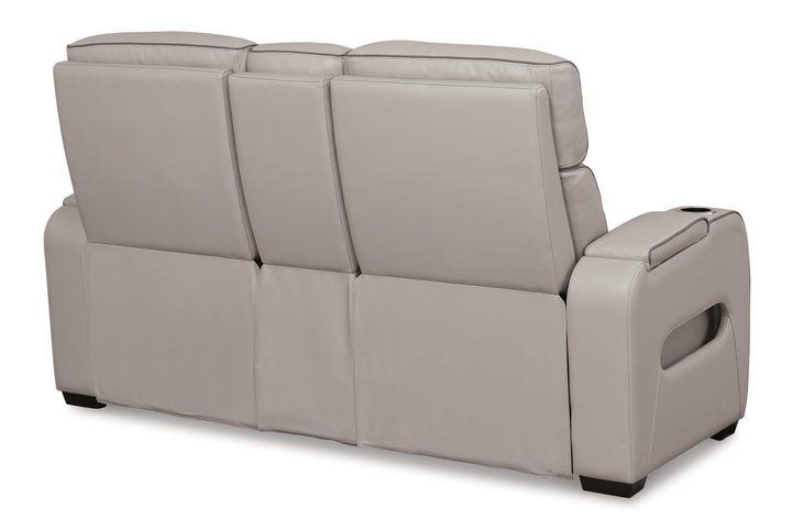 Boyington Power Reclining Loveseat with Console - Gray (7)