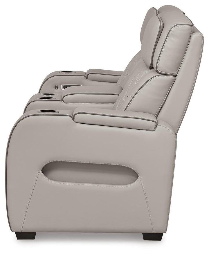 Boyington Power Reclining Sofa, Loveseat and Recliner - Gray (12)