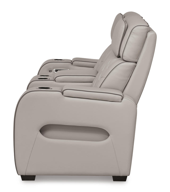 Boyington Power Reclining Loveseat with Console - Gray (6)