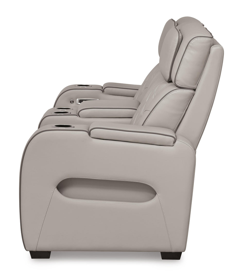 Boyington Power Reclining Loveseat with Console - Gray (6)