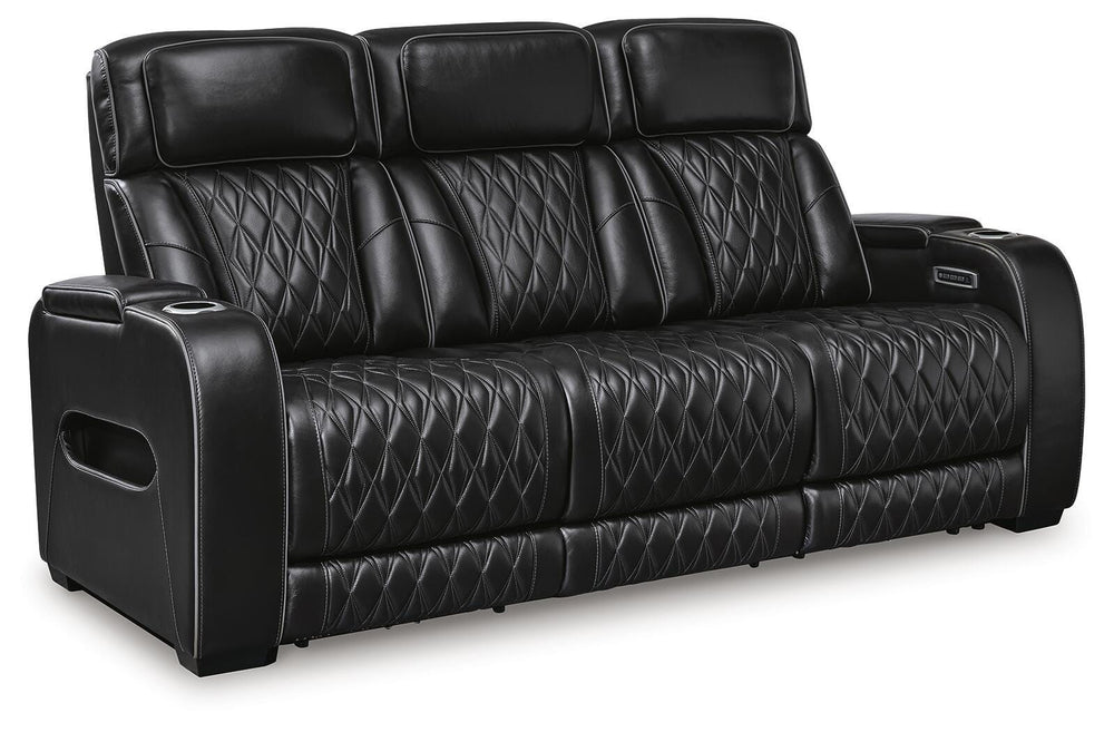 Boyington Power Reclining Sofa - Black (3)