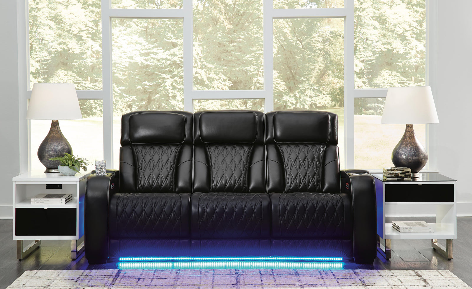 Boyington Power Reclining Sofa - Black (2)