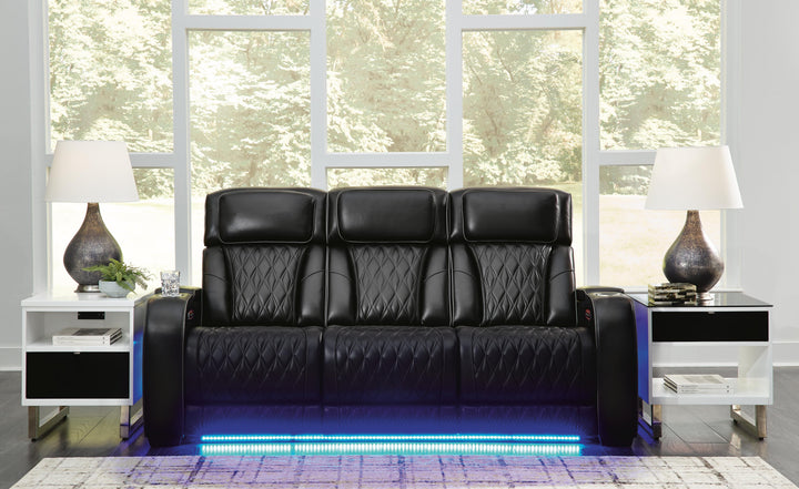 Boyington Power Reclining Sofa - Black (2)
