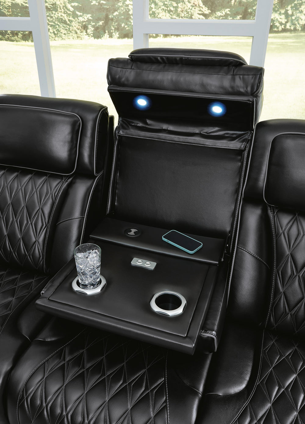 Boyington Power Reclining Sofa - Black (11)