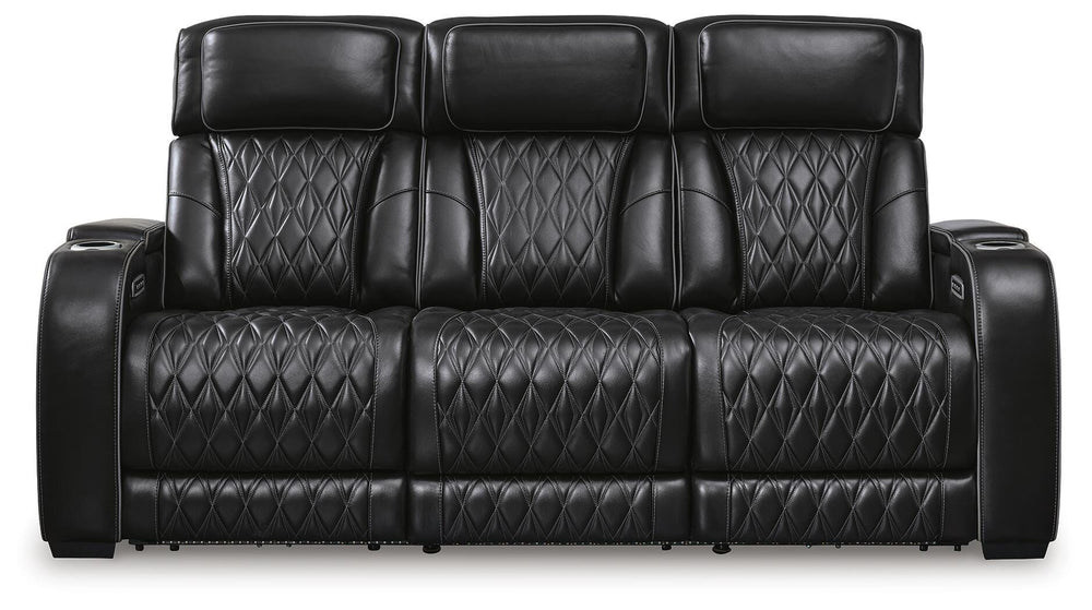 Boyington Power Reclining Sofa - Black (1)