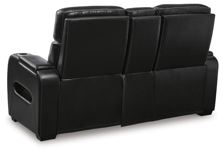 Boyington Power Reclining Loveseat with Console - Black (7)