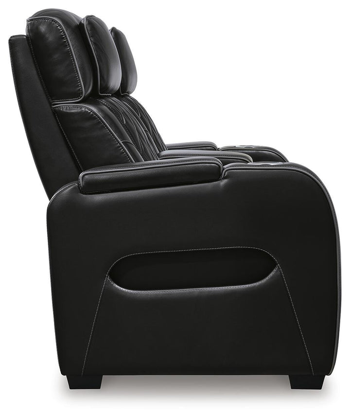 Boyington Power Reclining Loveseat with Console - Black (6)