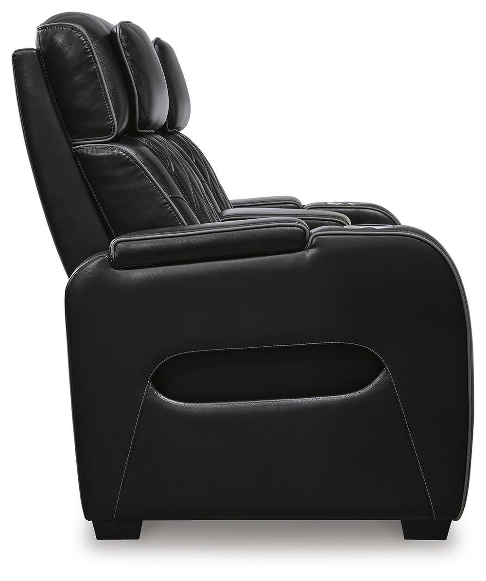 Boyington Power Reclining Loveseat with Console - Black (6)
