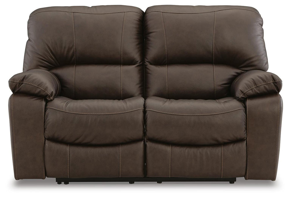 Leesworth Power Reclining Loveseat - Dark Brown (4)