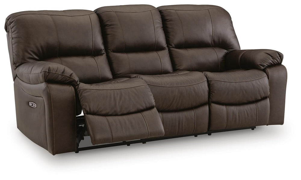 Leesworth Power Reclining Sofa - Dark Brown (4)