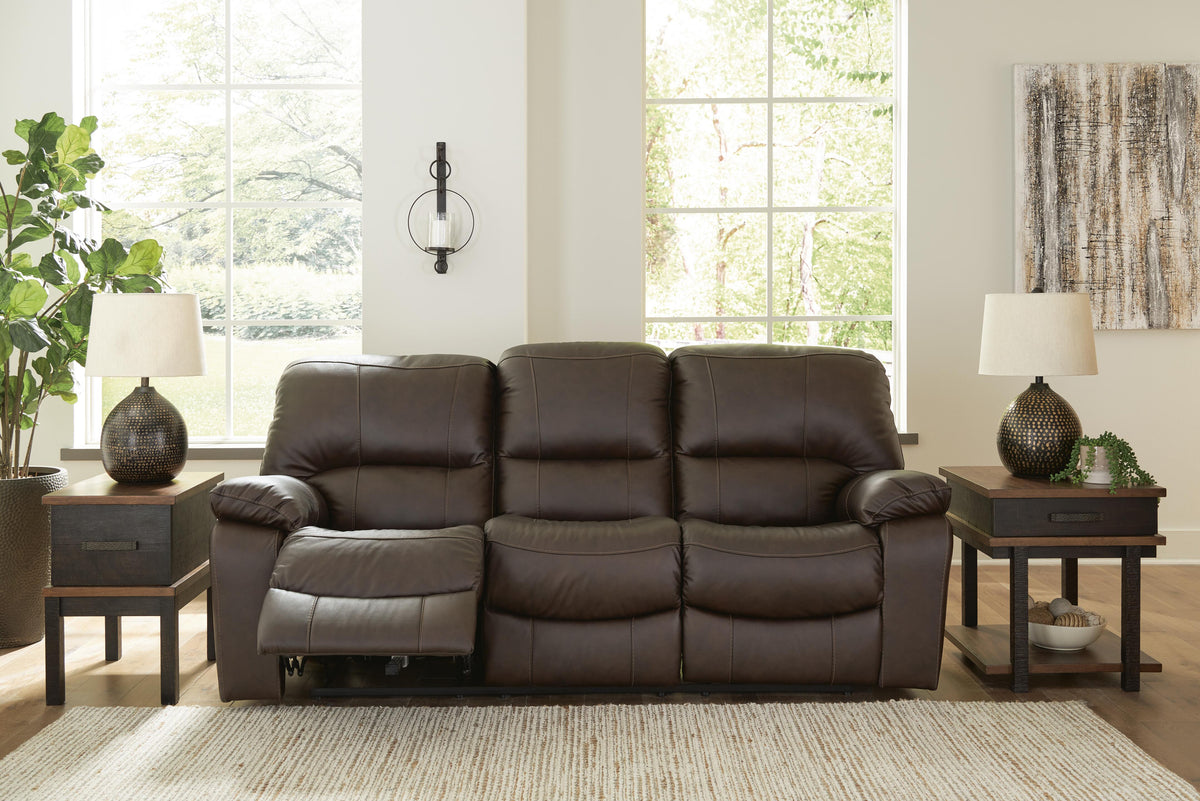Leesworth Power Reclining Sofa - Dark Brown (2)