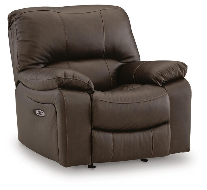 Leesworth Power Recliner - Dark Brown (1)