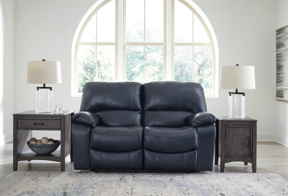 Leesworth Power Reclining Loveseat - Blue (2)