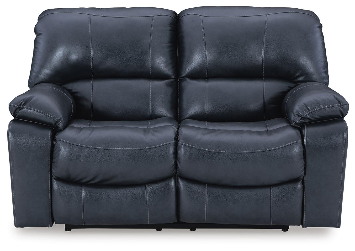 Leesworth Power Reclining Loveseat - Blue (1)