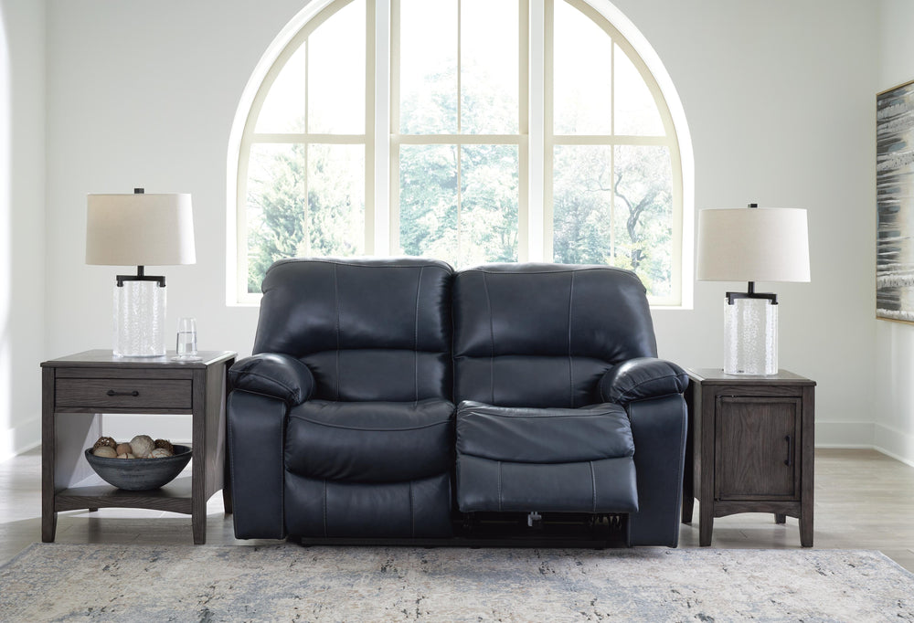 Leesworth Power Reclining Loveseat - Blue (8)