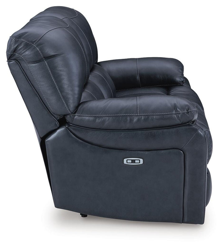 Leesworth Power Reclining Loveseat - Blue (6)